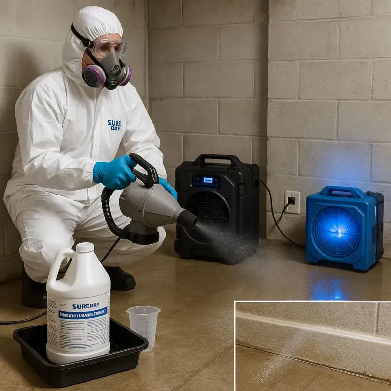 Sanitization and Odor Removal process in Garden City South, NY