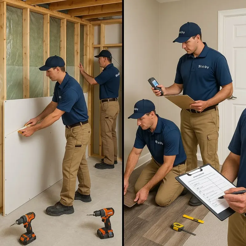 Repairs and Reconstruction process in Garden City South, NY